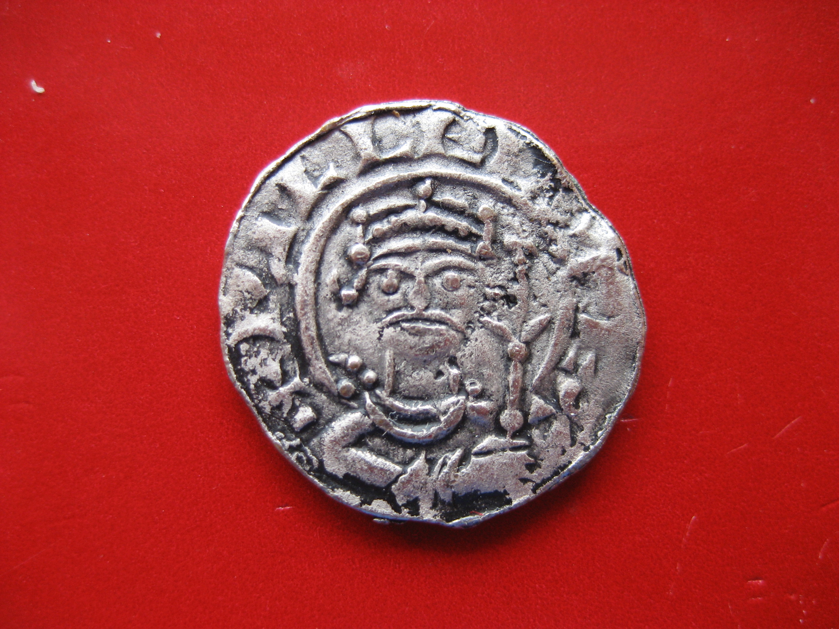 (201)Pub de Normatensyl Monnaie de Guillame 1er dit le conquérant a la légende Pax Penny Angleterre 1971-1972.JPG