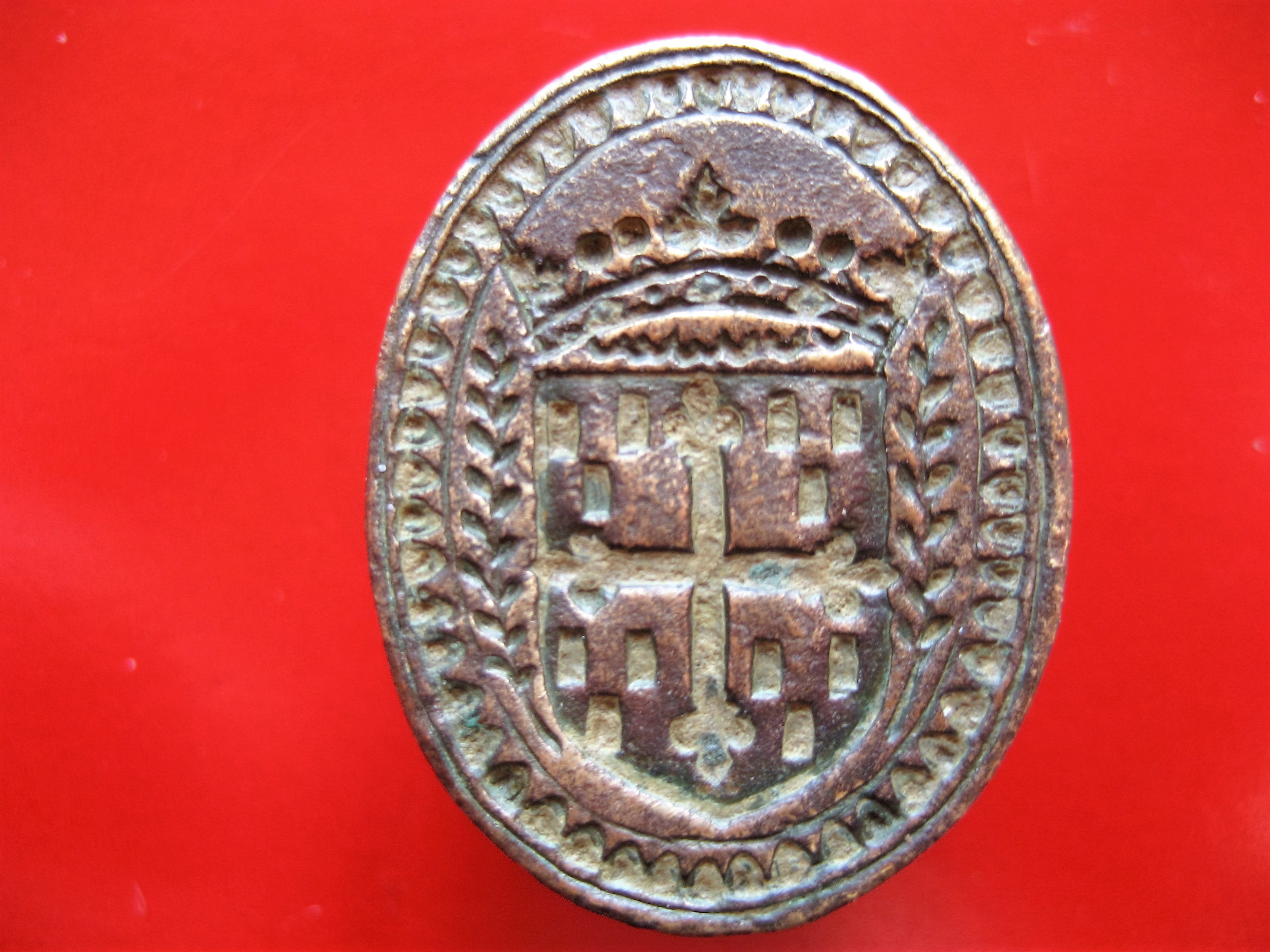 (5)sceau a douille(Armoirie) XVIIIe S..JPG